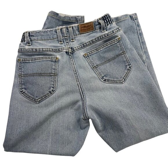 Vintage LL Bean High Waisted Jeans Sz 4P XS Light Denim Double L Comfort Waist - Picture 1 of 13